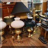 DL31. Brass lamps.